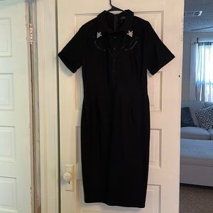 Katakomb Black Western Midi Dress - Size 2x